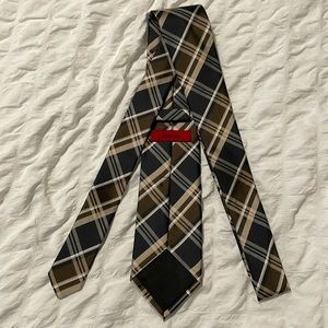 Brown and grey Alfani tie